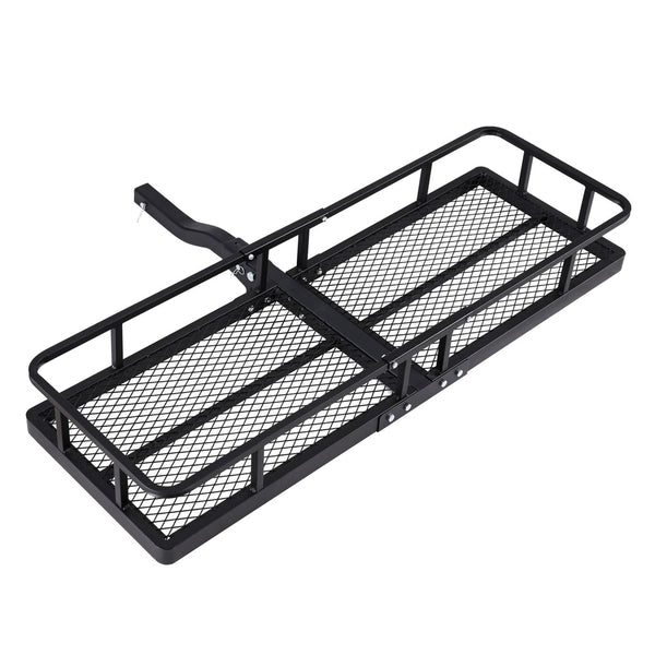 Giantz Universal Car Roof Rack Foldable Hitch Basket Cargo Carrier 152cm Black