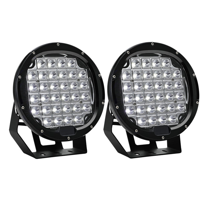 Giantz Pair LED Driving Lights 9 Inch Flood Spot Lights Car Truck SUV 12V 24V