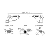 32A/3Phase 22kW 5Meter EV Power Type 2 to Type 2 Charging Cable with Storage Bag