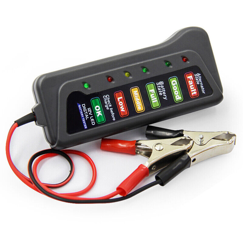 Car Battery Tester Automotive 12V Digital Testing Tool Voltage Analyzer Checker