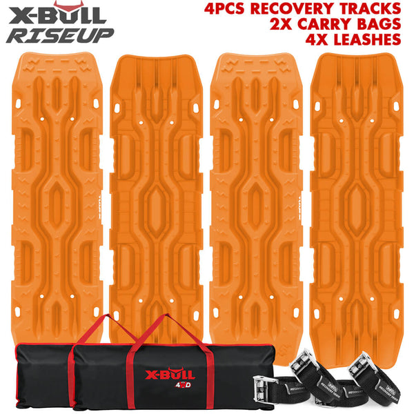 X-BULL 4X4 Recovery Tracks Boards 4PCS Sand Mud Snow Tracks Car Truck 4WD RISEUP