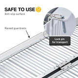 Rigg Aluminium Portable Non-slip Wheelchair Ramp 4ft - Silver