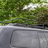 Steel Roof Rack Luggage Carrier Basket 4WD 121cm BLACK