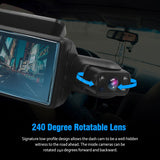 FHD Car DVR Camera DashCam Dash Cam Dual Record Hidden Recorder 1080P Parking Monitor