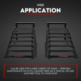 Heavy Duty Portable Car Loading Ramp Set 2000kg Maintenance Steel Frame Pair