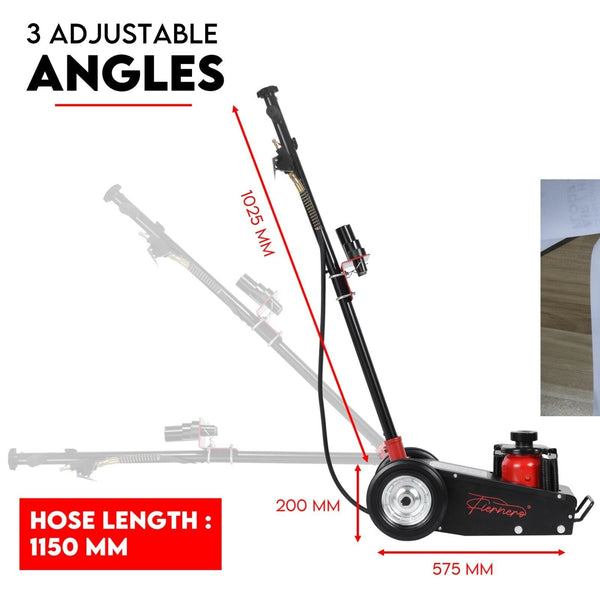 Low Profile 22 Ton Air Hydraulic Trolley Jack Floor Garage Truck Service Jack