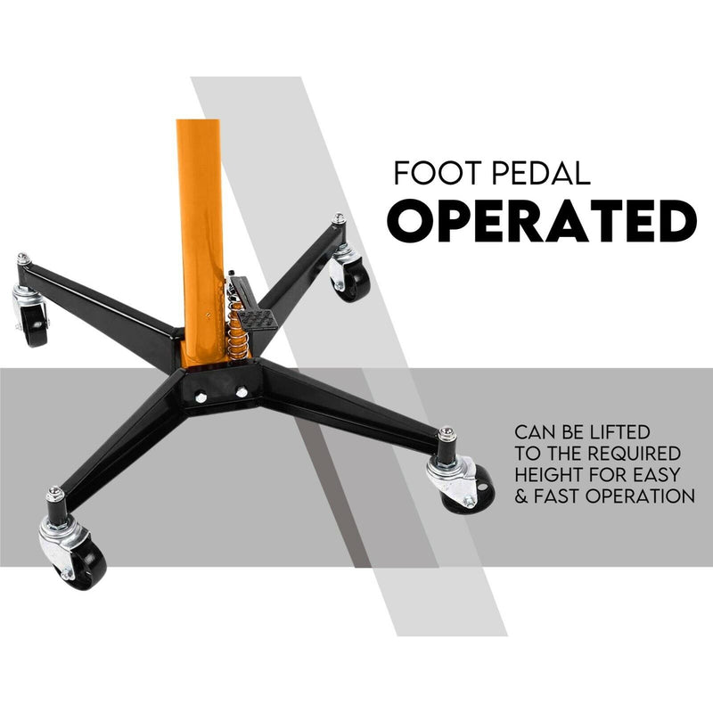 Hydraulic Transmission Jack 500kg Single Stage Gearbox Lifter Hoist 0.5 Ton