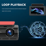 HD 1080P Car Dash Cam Front and Inside Dual Camera Comes With 32GB Card