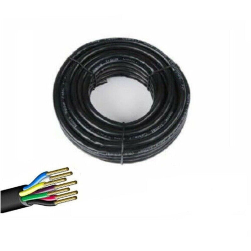 7 Core Wire Cable 100M Trailer Cable Automotive Boat Caravan Truck Coil V90 PVC